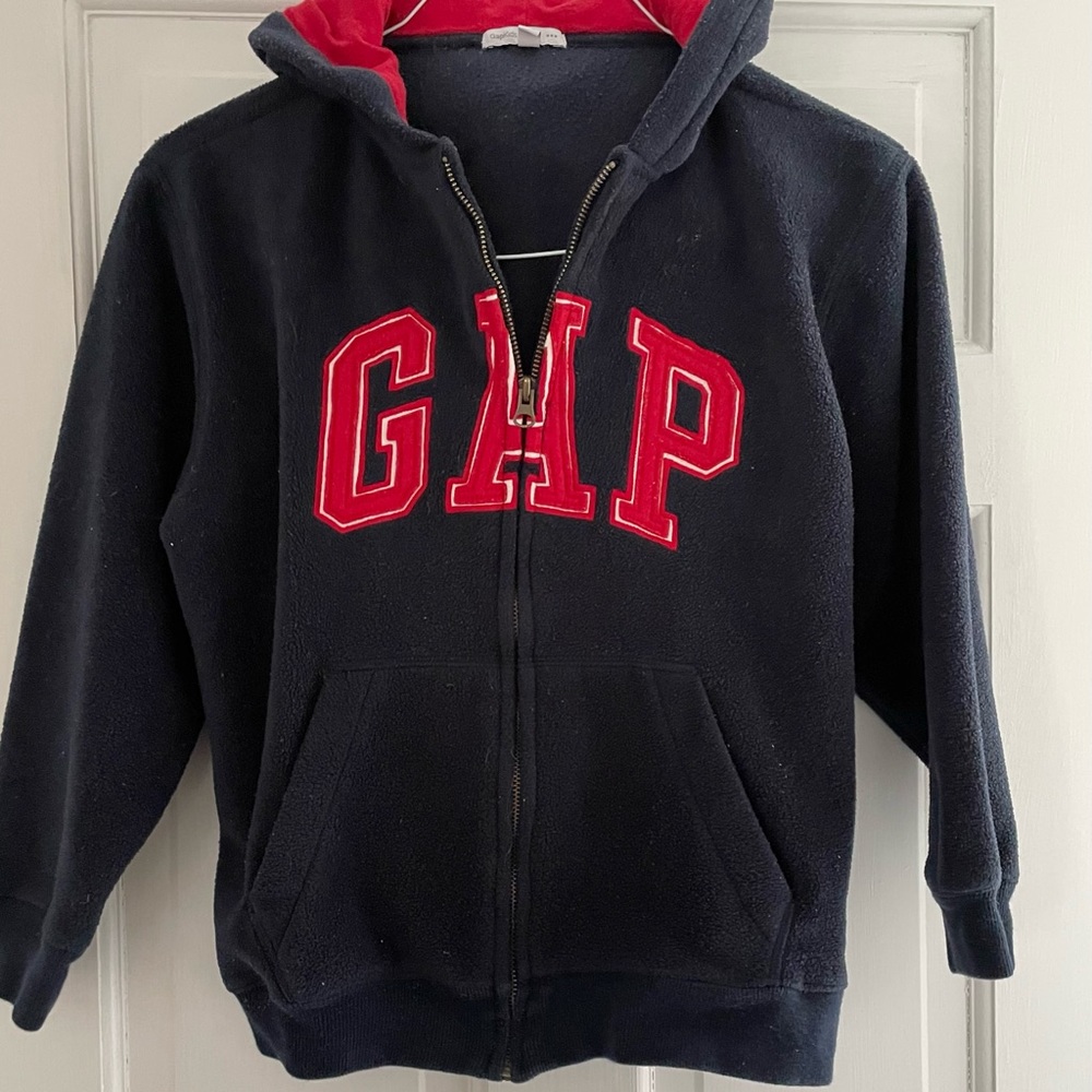 Gap boys fleece zip up hoodie